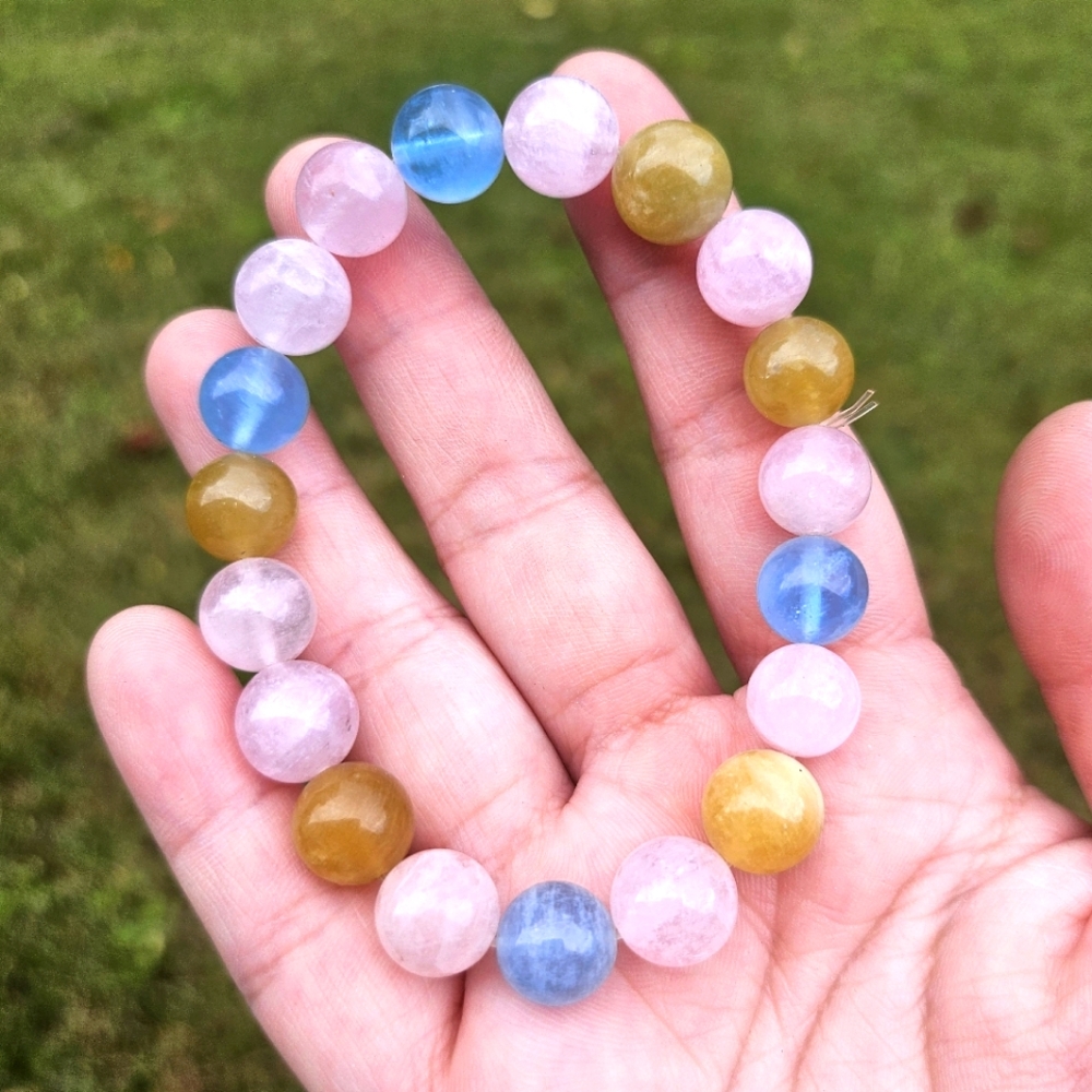 9mm morganite bracelet